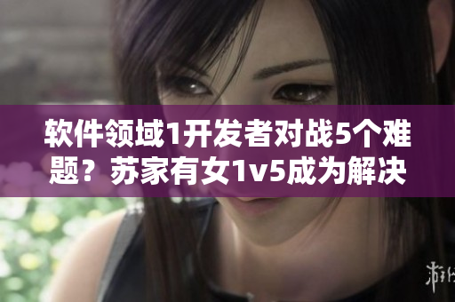 軟件領(lǐng)域1開發(fā)者對戰(zhàn)5個難題？蘇家有女1v5成為解決之道