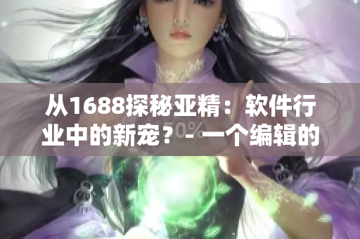 從1688探秘亞精：軟件行業(yè)中的新寵？- 一個編輯的獨立觀點