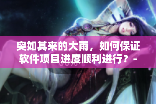 突如其來的大雨，如何保證軟件項目進度順利進行？-新聞回顧
