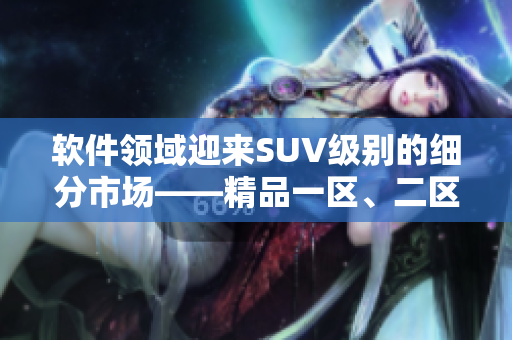 軟件領(lǐng)域迎來(lái)SUV級(jí)別的細(xì)分市場(chǎng)——精品一區(qū)、二區(qū)