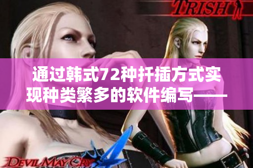 通過(guò)韓式72種扦插方式實(shí)現(xiàn)種類(lèi)繁多的軟件編寫(xiě)——跟科技相關(guān)的新方式