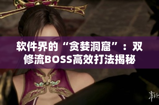 軟件界的“貪婪洞窟”：雙修流BOSS高效打法揭秘