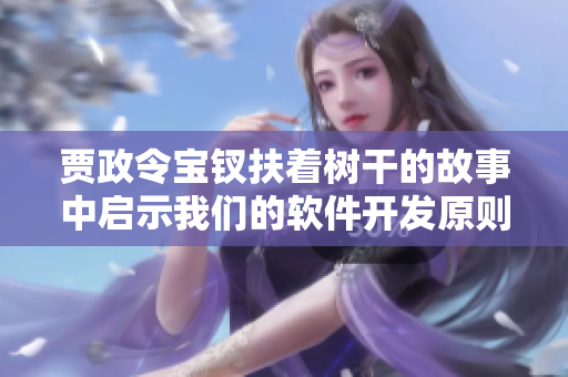 賈政令寶釵扶著樹干的故事中啟示我們的軟件開發(fā)原則