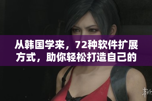 從韓國學(xué)來，72種軟件擴展方式，助你輕松打造自己的定制軟件!