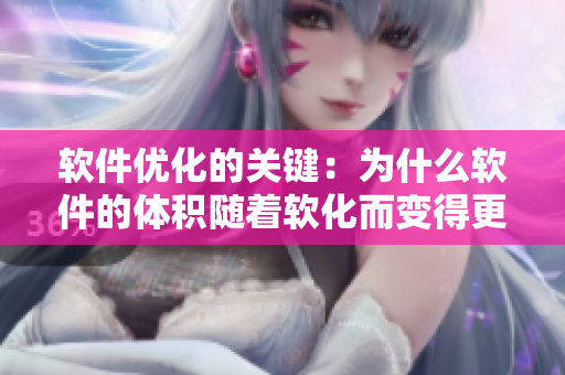 軟件優(yōu)化的關(guān)鍵：為什么軟件的體積隨著軟化而變得更小