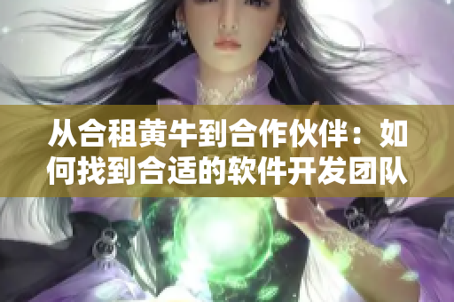 從合租黃牛到合作伙伴：如何找到合適的軟件開發(fā)團隊