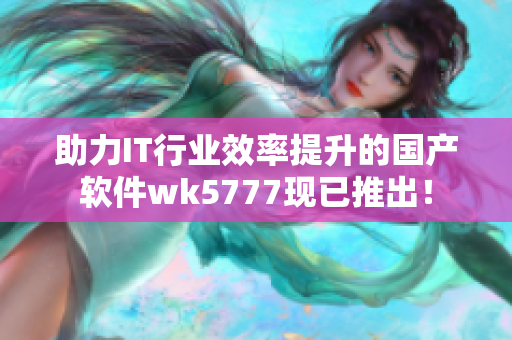助力IT行業(yè)效率提升的國產軟件wk5777現已推出！