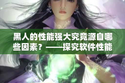 黑人的性能強大究竟源自哪些因素？——探究軟件性能優(yōu)化的關(guān)鍵因素