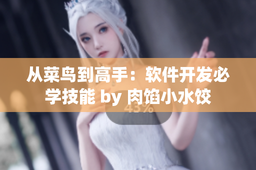 從菜鳥到高手：軟件開發(fā)必學(xué)技能 by 肉餡小水餃