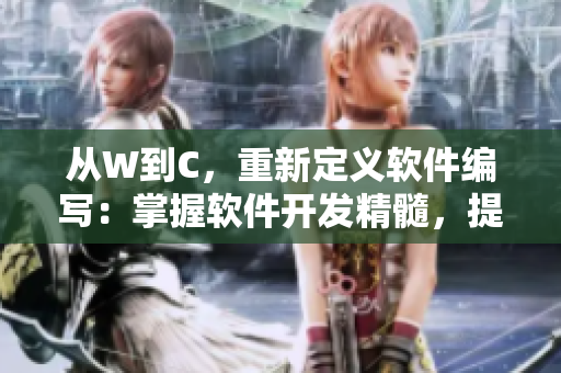 從W到C，重新定義軟件編寫：掌握軟件開發(fā)精髓，提升編碼質(zhì)量