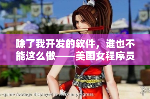 除了我開發(fā)的軟件，誰也不能這么做——美國女程序員的故事