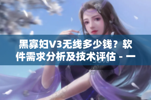 黑寡婦V3無線多少錢？軟件需求分析及技術評估 - 一篇深度報道