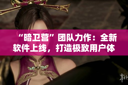 “暗衛(wèi)營”團隊力作：全新軟件上線，打造極致用戶體驗！