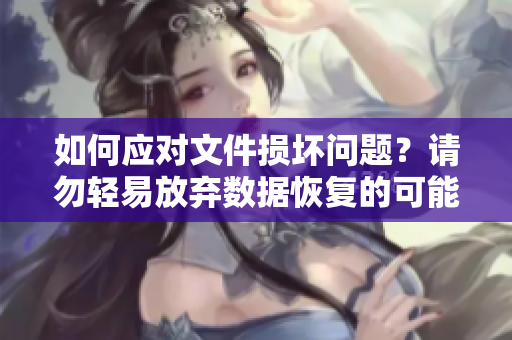 如何應對文件損壞問題？請勿輕易放棄數(shù)據恢復的可能性！