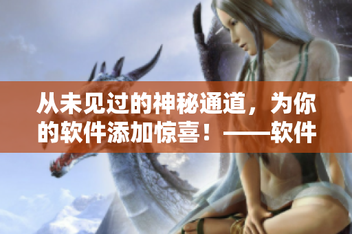 從未見過的神秘通道，為你的軟件添加驚喜！——軟件隱藏通道打造新體驗(yàn)