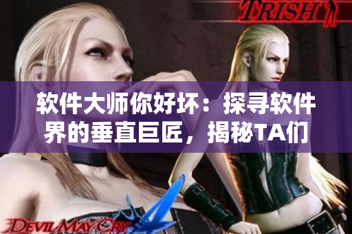 軟件大師你好壞：探尋軟件界的垂直巨匠，揭秘TA們的成功秘訣