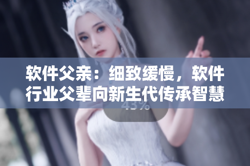 軟件父親：細(xì)致緩慢，軟件行業(yè)父輩向新生代傳承智慧