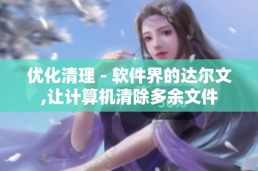 優(yōu)化清理 - 軟件界的達(dá)爾文,讓計(jì)算機(jī)清除多余文件
