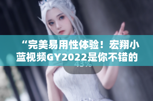 “完美易用性體驗(yàn)！宏翔小藍(lán)視頻GY2022是你不錯(cuò)的選擇”