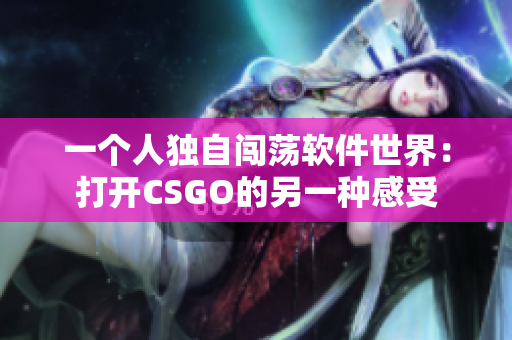 一個(gè)人獨(dú)自闖蕩軟件世界：打開CSGO的另一種感受