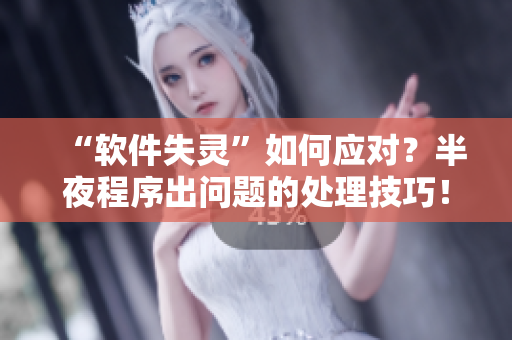 “軟件失靈”如何應對？半夜程序出問題的處理技巧！