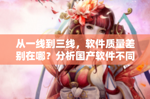 從一線到三線，軟件質量差別在哪？分析國產(chǎn)軟件不同級別的精華液使用情況