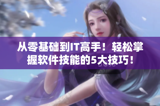從零基礎(chǔ)到IT高手！輕松掌握軟件技能的5大技巧！