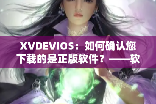 XVDEVIOS：如何確認您下載的是正版軟件？——軟件版權(quán)保護小知識