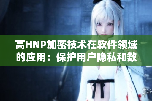 高HNP加密技術在軟件領域的應用：保護用戶隱私和數(shù)據(jù)安全