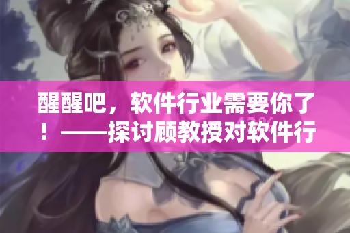 醒醒吧，軟件行業(yè)需要你了！——探討顧教授對(duì)軟件行業(yè)的觀點(diǎn)1比1