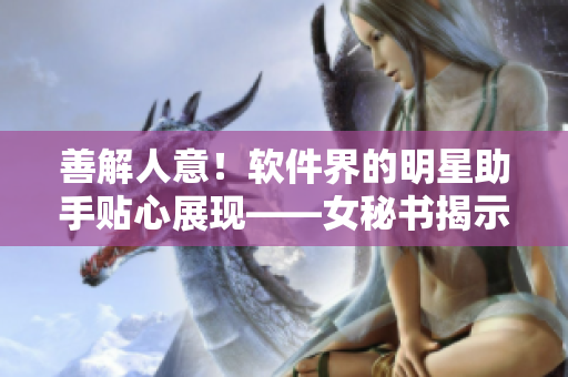 善解人意！軟件界的明星助手貼心展現(xiàn)——女秘書揭示的IT行業(yè)實(shí)用技巧