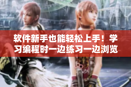 軟件新手也能輕松上手！學(xué)習(xí)編程時(shí)一邊練習(xí)一邊瀏覽文檔可行嗎？