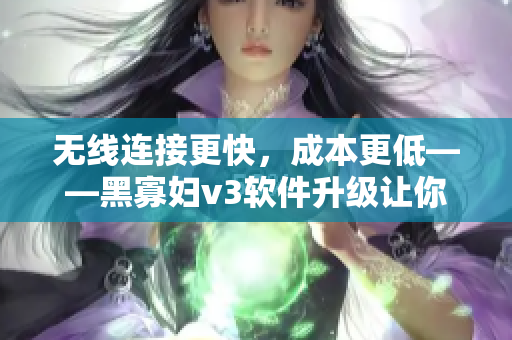 無線連接更快，成本更低——黑寡婦v3軟件升級讓你的網(wǎng)絡(luò)體驗倍感驚艷
