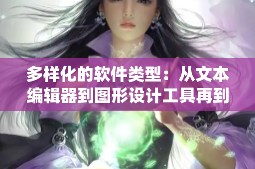 多樣化的軟件類型：從文本編輯器到圖形設(shè)計工具再到操作系統(tǒng).