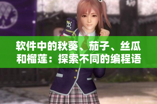 軟件中的秋葵、茄子、絲瓜和榴蓮：探索不同的編程語言和工具