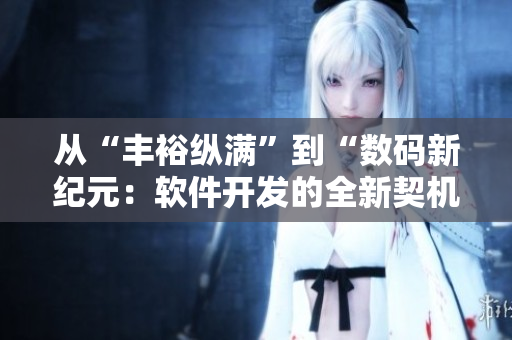 從“豐?？v滿(mǎn)”到“數(shù)碼新紀(jì)元：軟件開(kāi)發(fā)的全新契機(jī)”