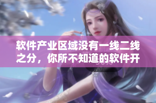 軟件產(chǎn)業(yè)區(qū)域沒(méi)有一線二線之分，你所不知道的軟件開(kāi)發(fā)城市