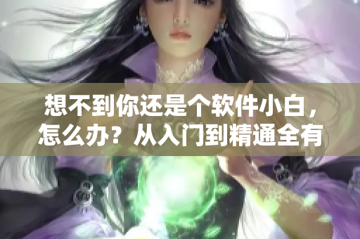 想不到你還是個軟件小白，怎么辦？從入門到精通全有！