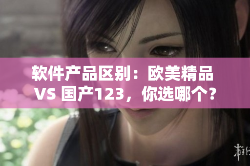 軟件產(chǎn)品區(qū)別：歐美精品 VS 國(guó)產(chǎn)123，你選哪個(gè)？