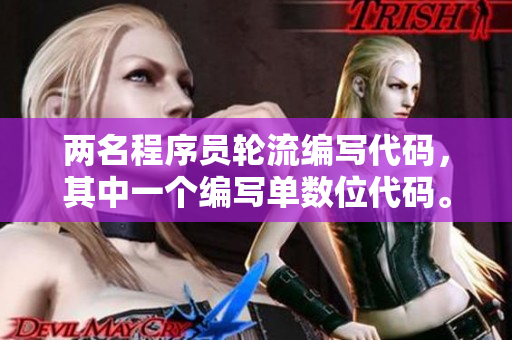 兩名程序員輪流編寫代碼，其中一個(gè)編寫單數(shù)位代碼。