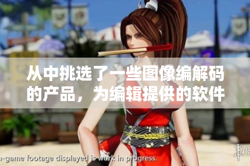 從中挑選了一些圖像編解碼的產(chǎn)品，為編輯提供的軟件解決方案