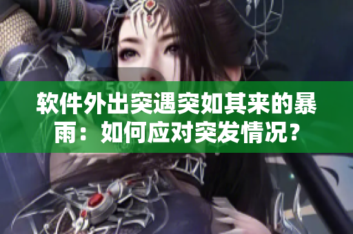 軟件外出突遇突如其來的暴雨：如何應(yīng)對突發(fā)情況？