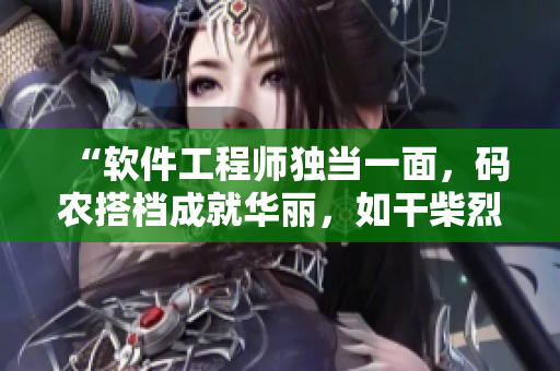 “軟件工程師獨當一面，碼農(nóng)搭檔成就華麗，如干柴烈火！”