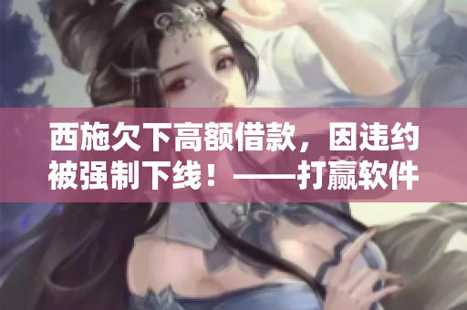 西施欠下高額借款，因違約被強制下線！——打贏軟件中的借款陷阱