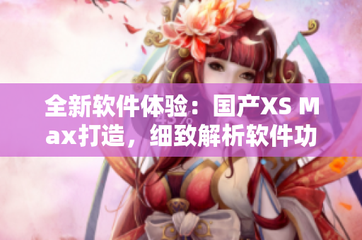 全新軟件體驗(yàn)：國(guó)產(chǎn)XS Max打造，細(xì)致解析軟件功能與性能