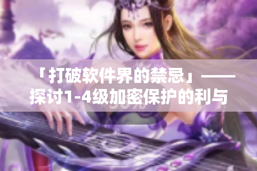 「打破軟件界的禁忌」——探討1-4級(jí)加密保護(hù)的利與弊