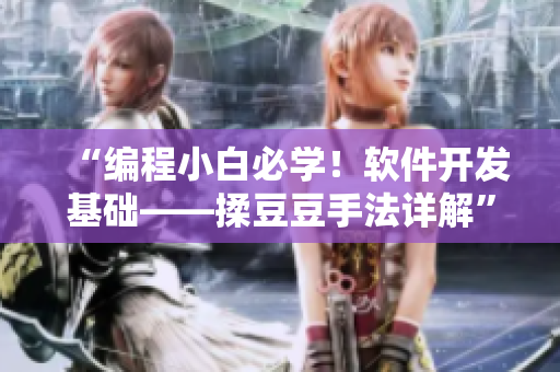 “編程小白必學(xué)！軟件開發(fā)基礎(chǔ)——揉豆豆手法詳解”