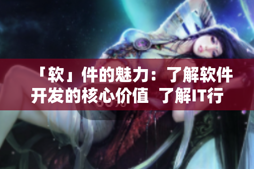「軟」件的魅力：了解軟件開發(fā)的核心價(jià)值  了解IT行業(yè)的日常生態(tài)