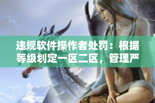 違規(guī)軟件操作者處罰：根據(jù)等級(jí)劃定一區(qū)二區(qū)，管理嚴(yán)格執(zhí)法