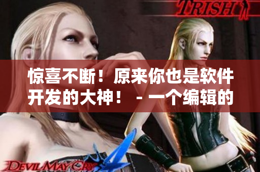 驚喜不斷！原來你也是軟件開發(fā)的大神！ - 一個編輯的故事